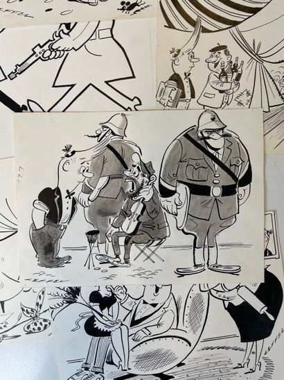 Jean LEFFEL (1918-2001)
Lot de 92 dessins.
Différentes...