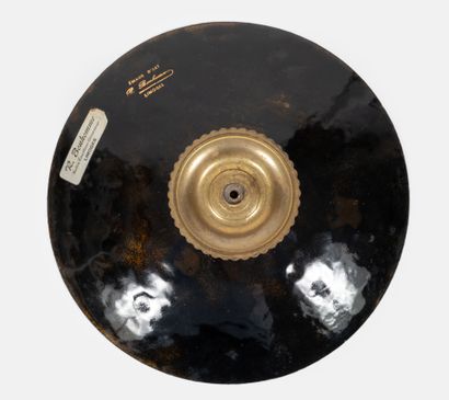 René BONHOMME
Enameled bowl and bronze base.
Signed...