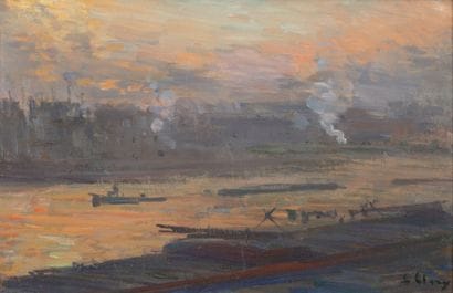 Eugène CLARY (1856-1929)
Quais de Seine.
Huile...