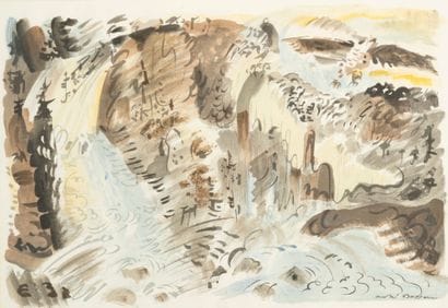 D'après André MASSON (1896-1987)
Le torrent,...