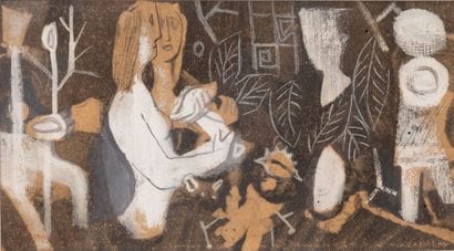 Jean OLIN (1894-1972)
Personnages.
Deux dessins...