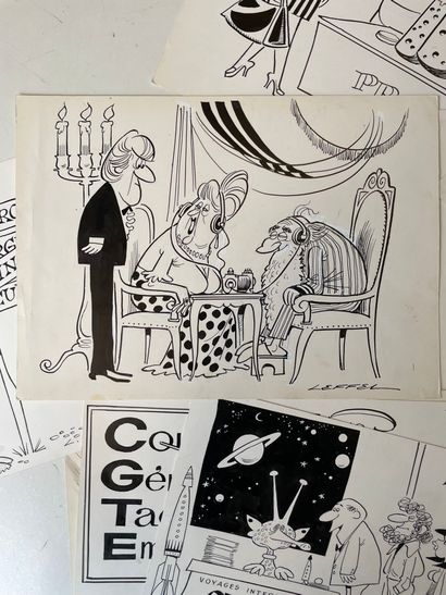 Jean LEFFEL (1918-2001)
Lot de 92 dessins.
Différentes...