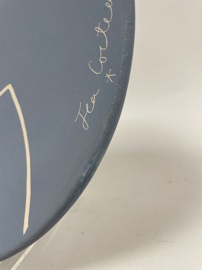 Jean COCTEAU (1889-1963)
Blue-engraved goat-foot...