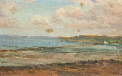 Eugène CLARY (1856-1929)
Plage à marée basse.
Huile...