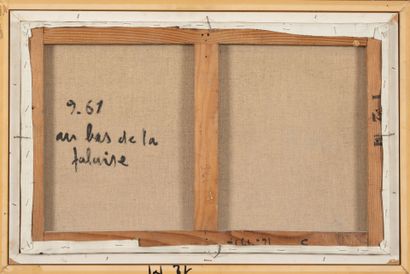 André RAFFIN (1927-2005)
En bas de la falaise,...