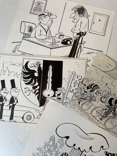 Jean LEFFEL (1918-2001)
Lot de 92 dessins.
Différentes...