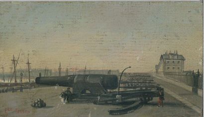 Emile TESSON (XIXe.)
Fort canon de marine...