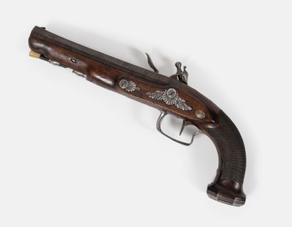 FRANCE, époque Empire
Officer's pistol 
Flintlock...