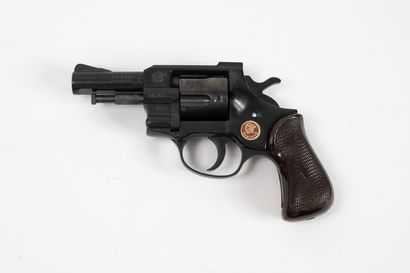 2 gas or blank alarm revolvers, patinated...