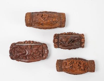 Travail de marins, XIXème siècle
Four snuffboxes...