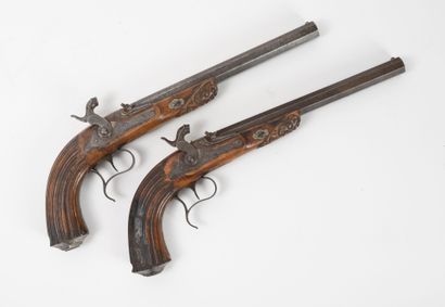 BELGIQUE, vers 1845
LASSENCE - RONGÉ in Liege.
Pair...