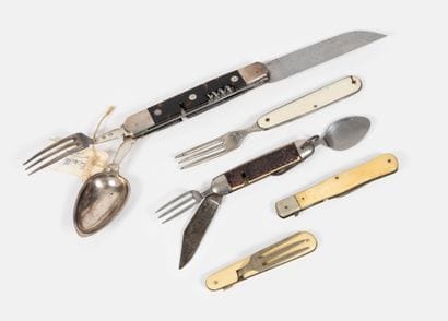 5 steel travel cutlery knives.
With several...