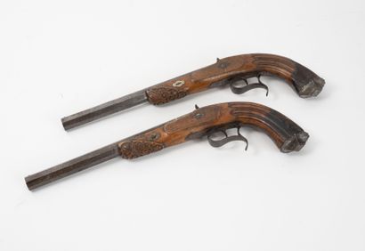 BELGIQUE, vers 1845
LASSENCE - RONGÉ in Liege.
Pair...