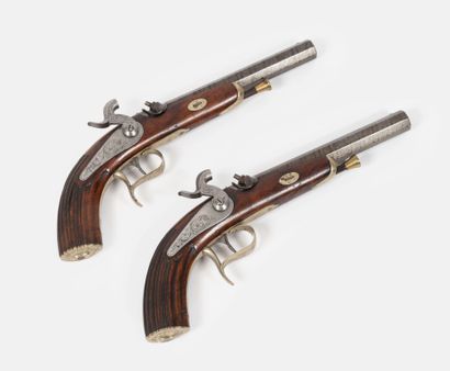 BELGIQUE, vers 1840-1850
Pair of officer's...