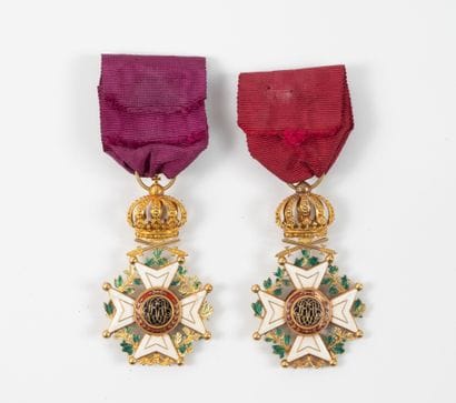 BELGIQUE
Order of Leopold.
Military crosses...