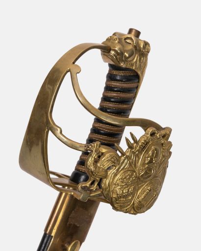 Modern copy of an emblazoned saber commemorating...
