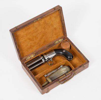 EUROPE, vers 1850
Pistol-revolver known as...