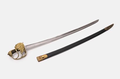 Modern copy of an emblazoned saber commemorating...