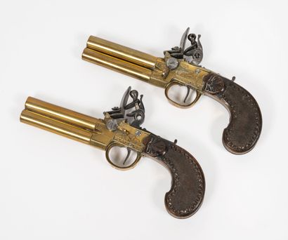 BELGIQUE, vers 1800-1820
Pair of Vénerie...