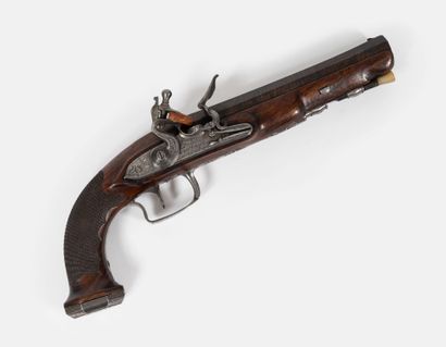 FRANCE, époque Empire
Officer's pistol 
Flintlock...