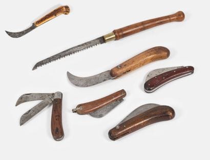 C.R.L., LE SABOT...
6 grafting knives, some...