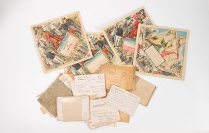 Set of correspondence between a wife and...