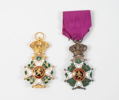 BELGIQUE
Order of Leopold.
Military cross...