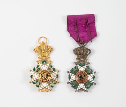 BELGIQUE
Order of Leopold.
Military cross...