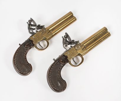 BELGIQUE, vers 1800-1820
Pair of Vénerie...