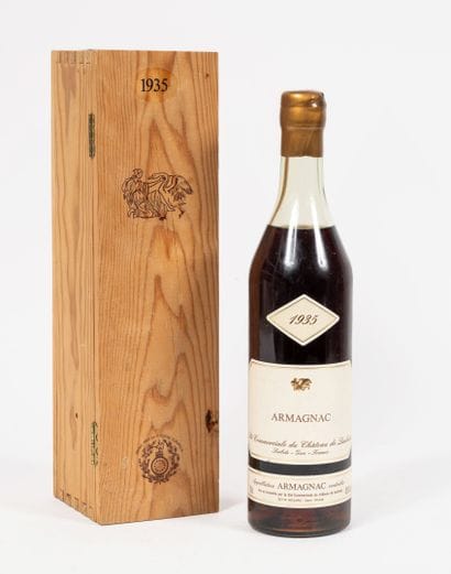 ARMAGNAC
1 bouteille, 1935.
Château de Laubade.
70...