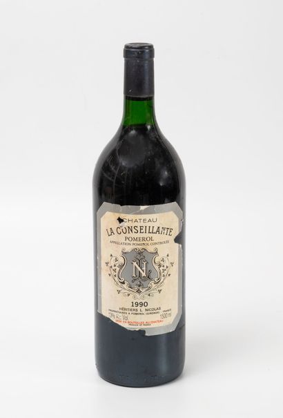CHÂTEAU LA CONSEILLANTE
1 magnum, 1990.
Pomerol.
Niveau...