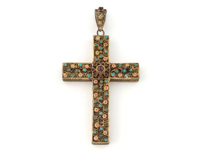 Croix pectorale pendentif en argent (min....