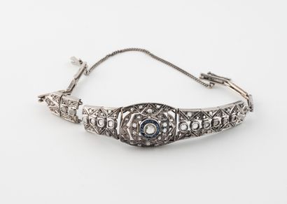 Articulated silver bracelet (min. 800) with...