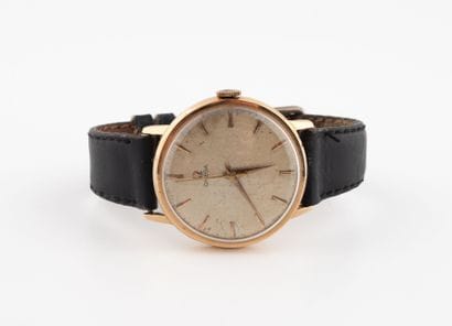 OMEGA
Men's wristwatch in yellow gold (750),...