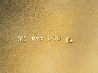 Cigarette case in vermeil (min. 800) and...