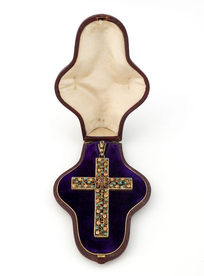 Croix pectorale pendentif en argent (min....