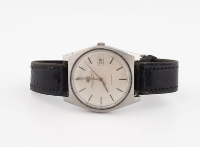 IWC
Men's wristwatch in steel, cushion case.
Dial...