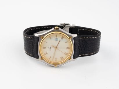 EBEL
Men's wristwatch in gold (750) and stainless...