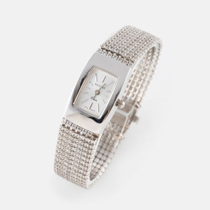 GENEVE
Ladies' wristwatch in white gold (750),...