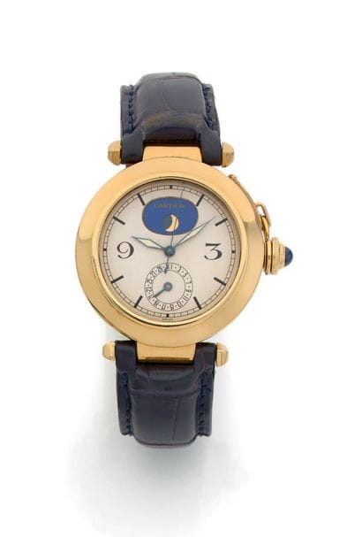CARTIER, Pasha Phases de Lune
Men's wristwatch.
Round...