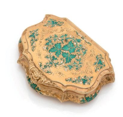 HANAU ou SUISSE, vers 1845-1860
Yellow gold...