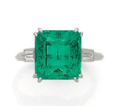 Bague en or 750 et platine 850 millièmes,...
