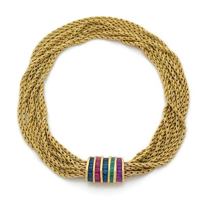 HERAIL
Important yellow gold (750) necklace...