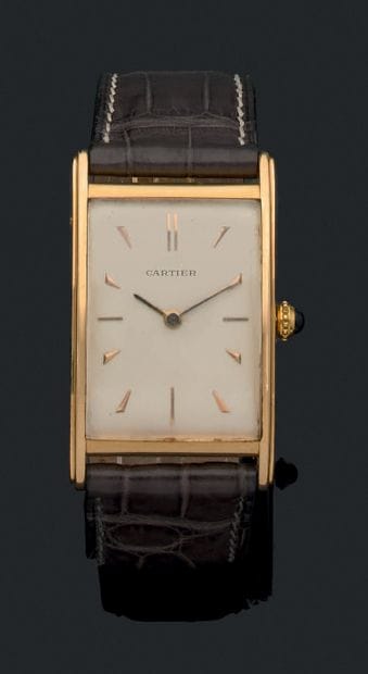 CARTIER & JAEGER LECOULTRE
Men's wristwatch.
Convex...