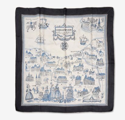 HERMES
Printed silk twill square, 