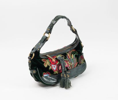 CAVALLI
Baguette handbag in leather and green...