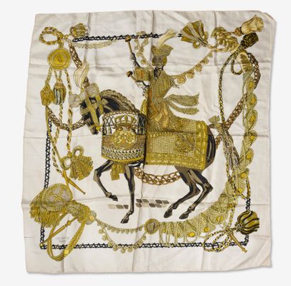 HERMES
Set of two Hermès squares including:...