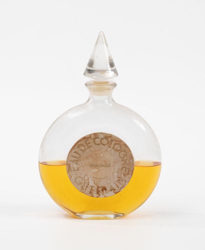 GUERLAIN, Shalimar
Colorless glass ovoid...