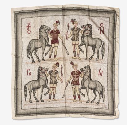 HERMES
Silk twill square.
Model: 