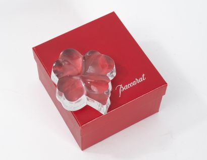 BACCARAT
Set of two crystal paperweights...